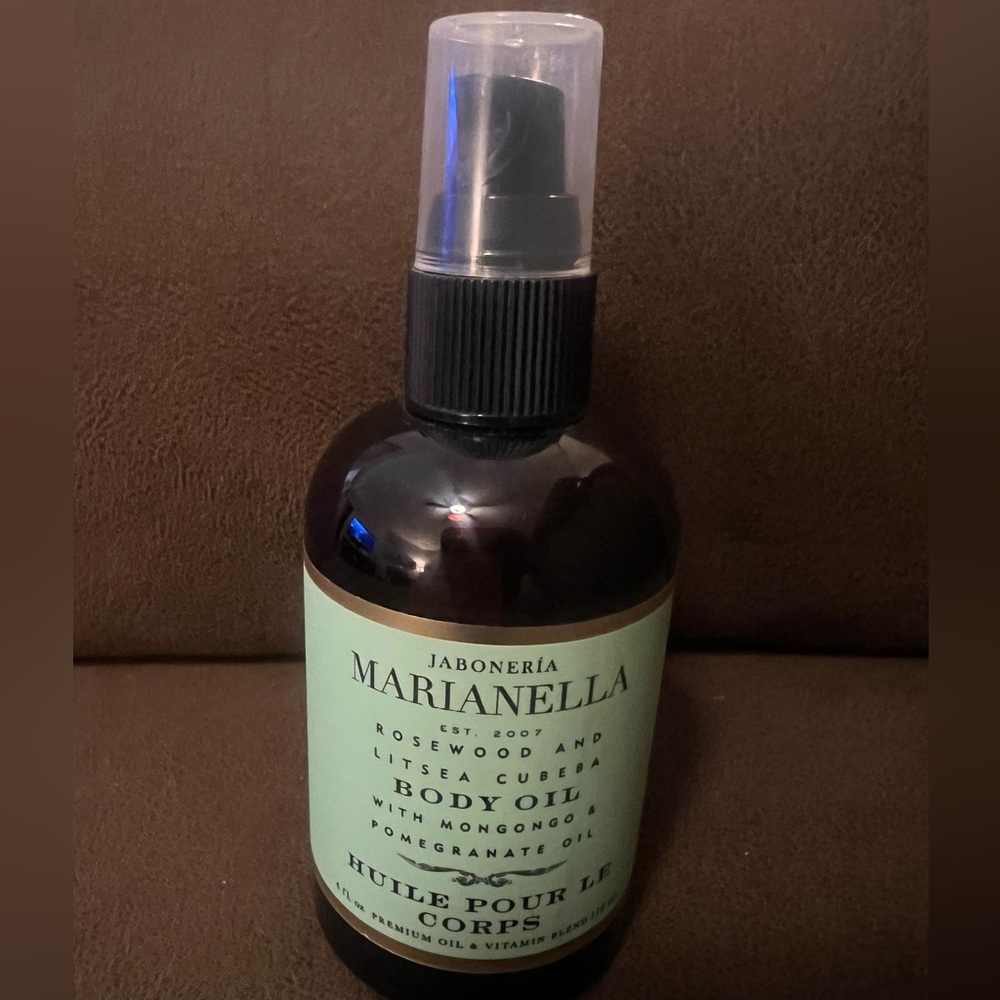 Jaboneria Marianella Rosewood & Litsea Cubeba Scented Jade Body Oil